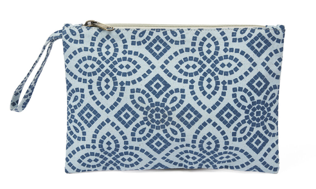 Pochette bleu ciel Azulejos