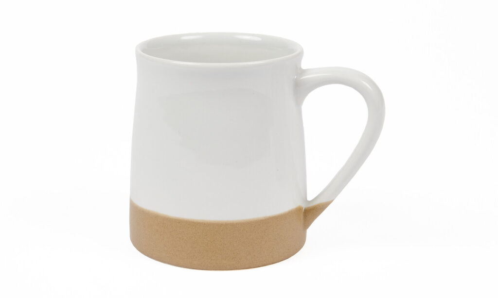 Mug céramique beige et brun