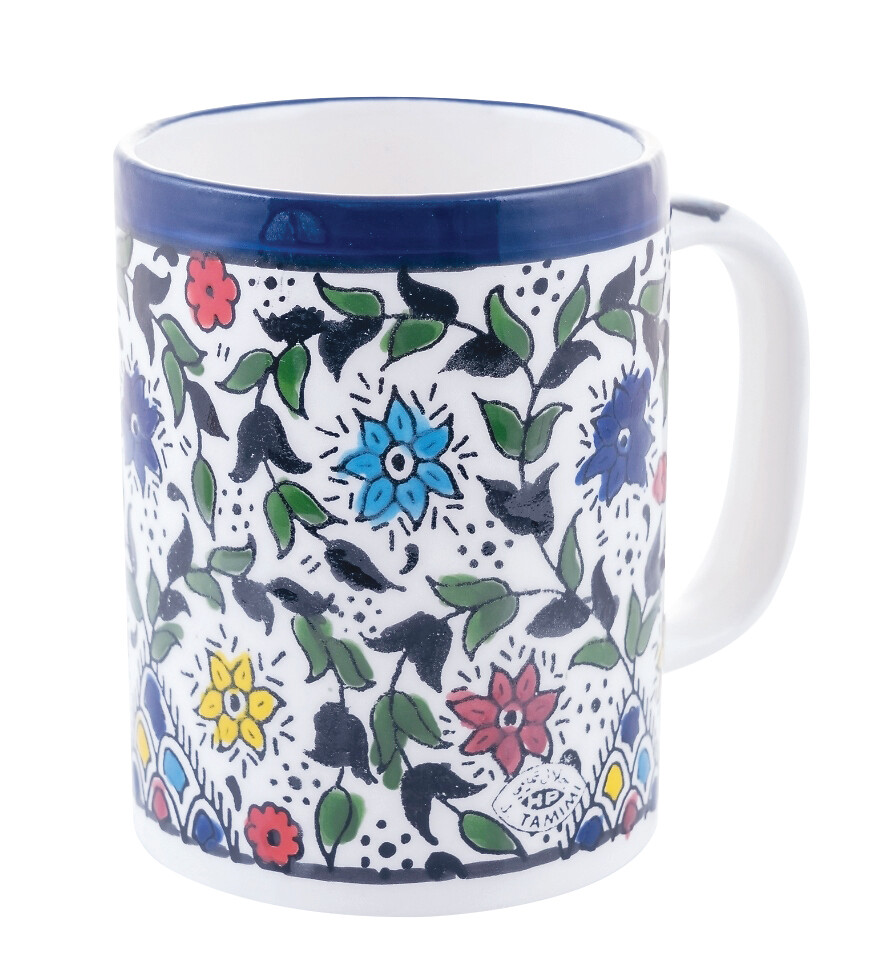 Mug floral en céramique