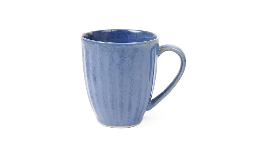 Mug ondulé bleu