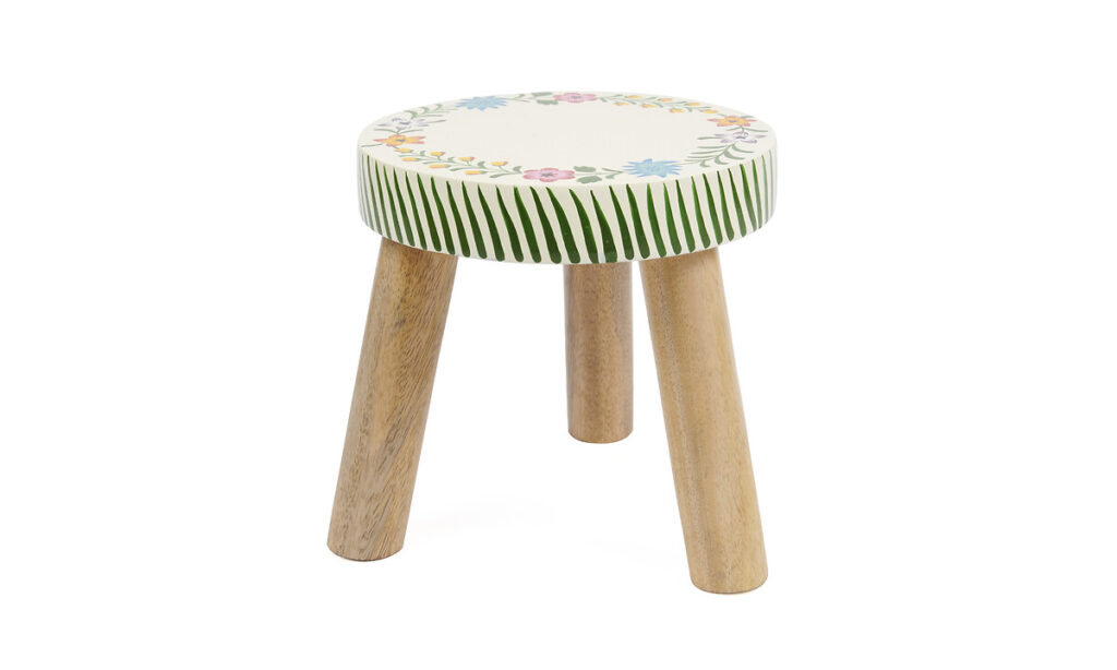 Tabouret Fleuri