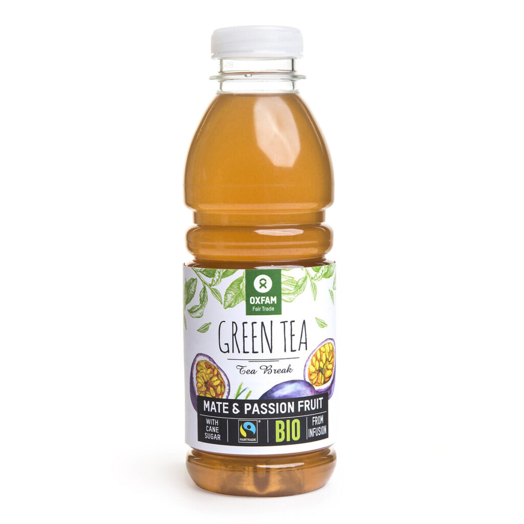 Thé glacé bio au maté, thé vert
et fruit de la passion 50cl