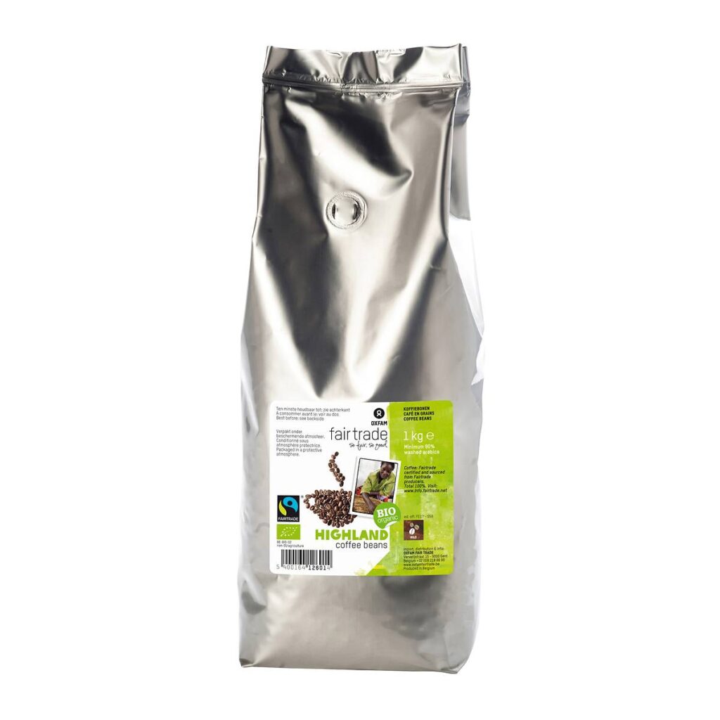 Café Highland bio en grains 1kg