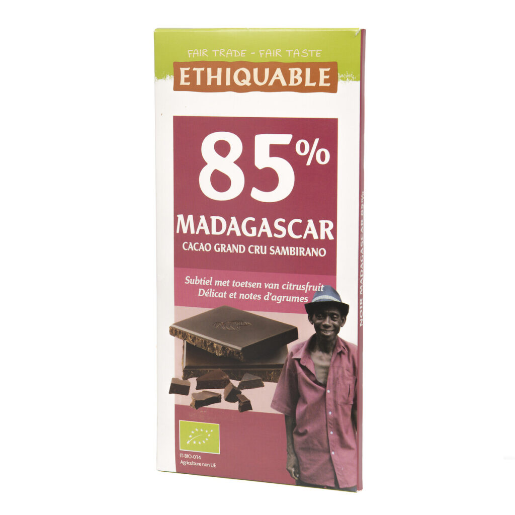 Chocolat noir 85% bio 100gr