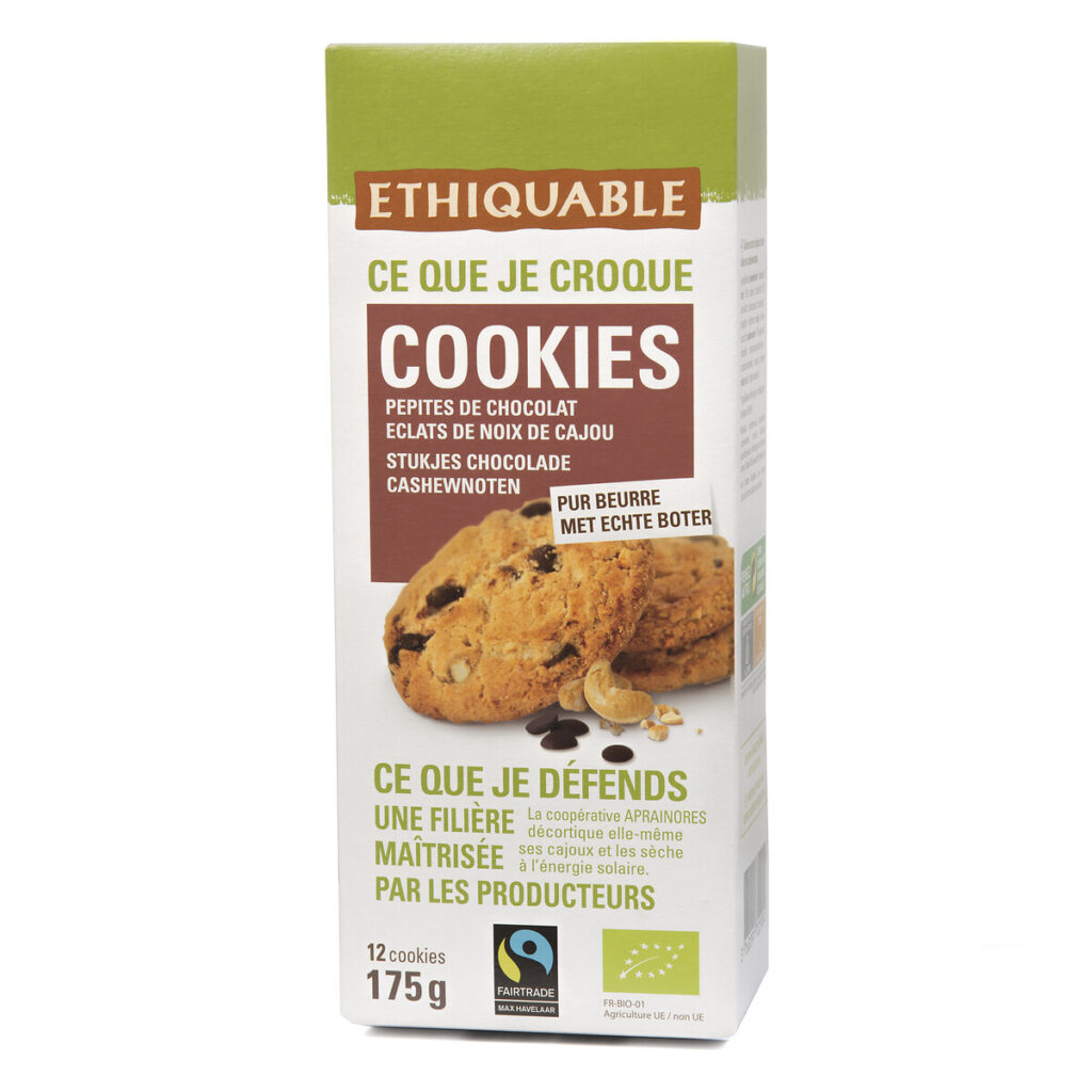 Cookies pur beurre et pépites de chocolat bio 175g