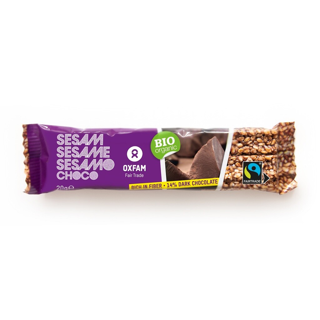 Barre Sésame chocolat noir bio 20g