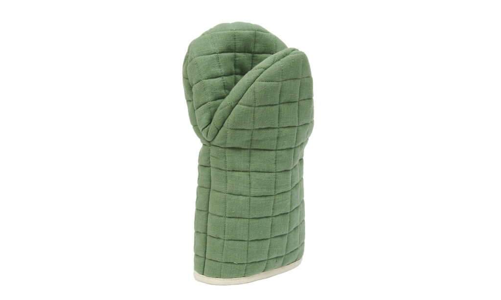 Gant de cuisine coton vert