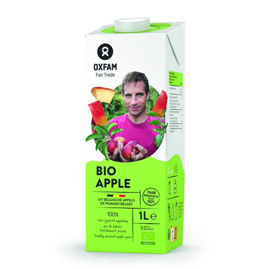 Jus de pomme belge bio brique 1L