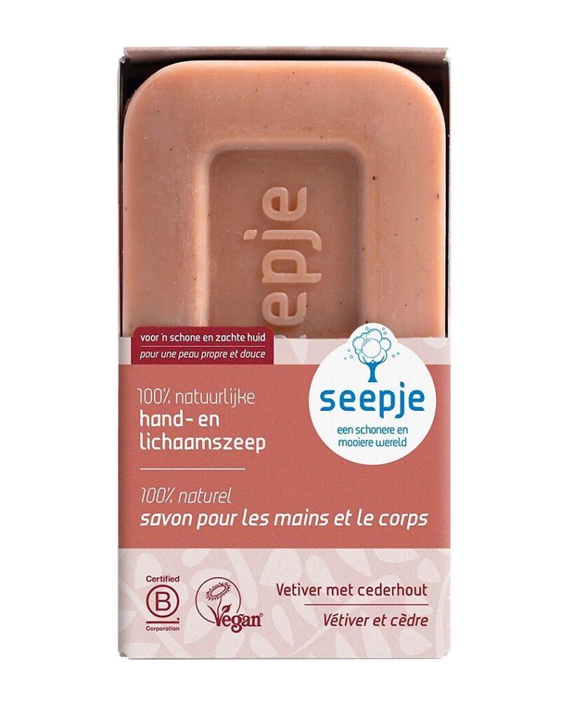 Savon solide mains et corps bois de cèdre et vétiver 120g