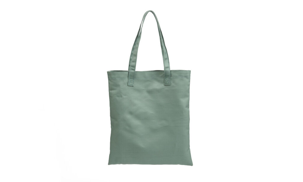 Sac shopping recyclé vert pâle