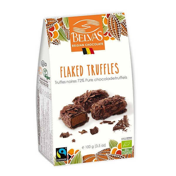 Truffes paillettes noir intense Bio 100g