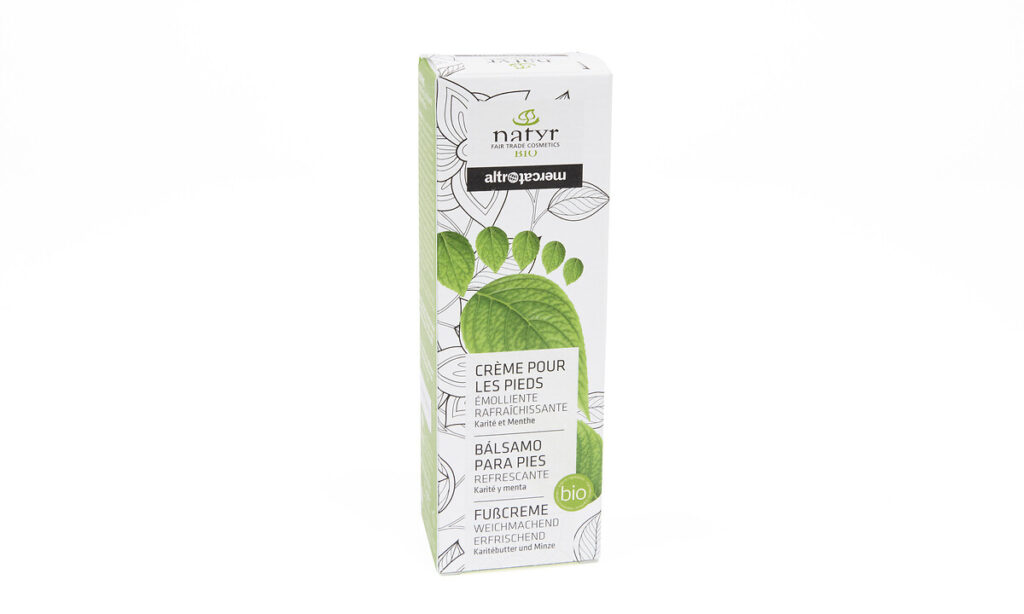 Crème pied bio beurre karité et menthe 75ml